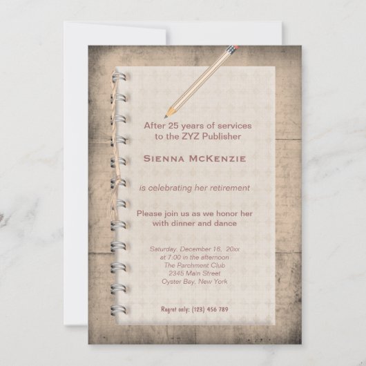 Pensioennota blokkeren kaart (Voorkant)