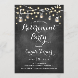 Pensioenpartij — Chalkboard Kaart