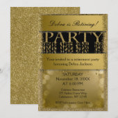 Pensioenpartij | Elegant Fun Kaart (Voorkant / Achterkant)