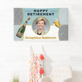 Pensioenpartij fotodecoraties spandoek (Insitu)