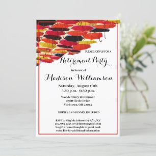 Pensioenpartij Fun Flying Umbrellas Kaart