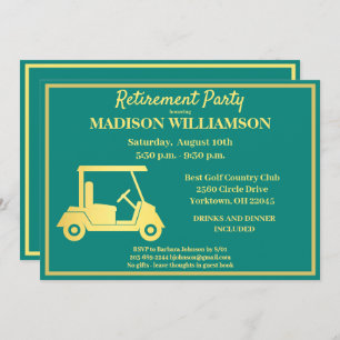 Pensioenpartij Golf Green & Gold Kaart