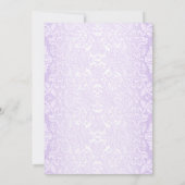 Pensioenpartij - Paarse zilverwitte rozen Kaart (Achterkant)