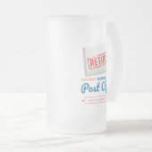 Pensioenpartij postpostale werknemers in ruste matglas bierpul (Voorkant rechts)