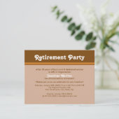 Pensioenpartij van Brownish Kaart (Staand voorkant)