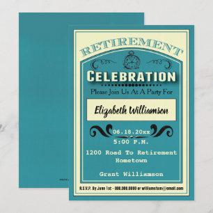 Pensioenpartij voor opnemende retiree kaart