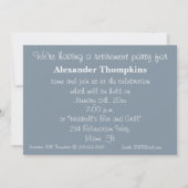 Pensioenpartij-Zeilboot in de haven Kaart (Achterkant)