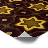 Pensioenpartijbanner Aangepaste naam Gold Black Poster (Hoek)