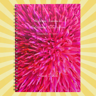 Pensioenpartijtenhandboek, warm roze Abstract Notitieboek