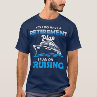 Pensioenplan Cruising Graphic Vakantie T-shirt