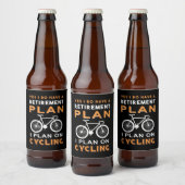 Pensioenplan I voor fietsen Bier Etiket (Flessen)