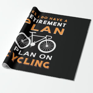 Pensioenplan I voor fietsen Cadeaupapier
