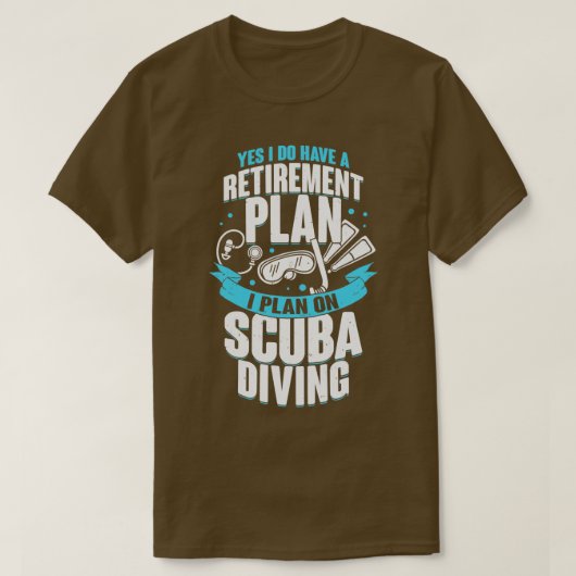 Pensioenplan Scuba Diving Diver Gift T-shirt (Design voorkant)
