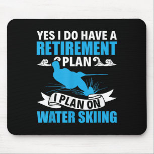 Pensioenplan Waterskiester Waterskiën Muismat