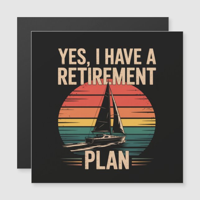 Pensioenplan Zeilen Zeilboot (Voorkant / Achterkant)