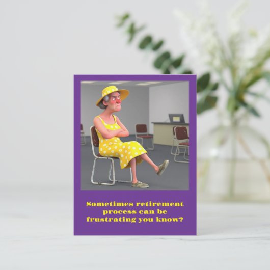 " PENSIOENPROCES BIJ SS KANTOOR " BRIEFKAART (Staand voorkant)