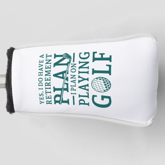 Pensioenregeling Golf Golfheadcover (Voorkant)