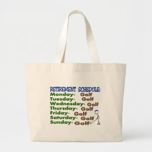 Pensioenregeling GOLFER Grote Tote Bag