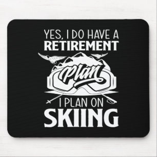 Pensioenregeling Skiing Retiree Ski Pensioner Skie Muismat