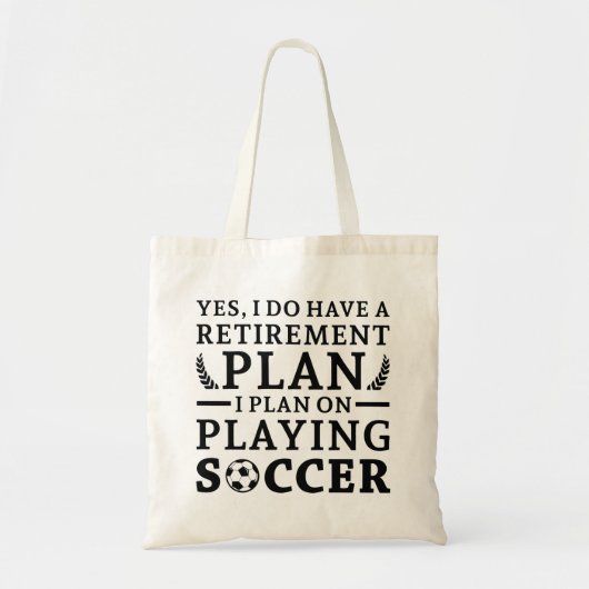 Pensioenregeling Voetbal Tote Bag (Voorkant)