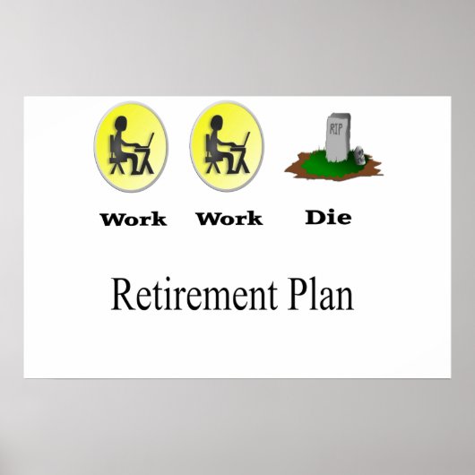 Pensioenregeling: werk, werk, dat Poster (Voorkant)