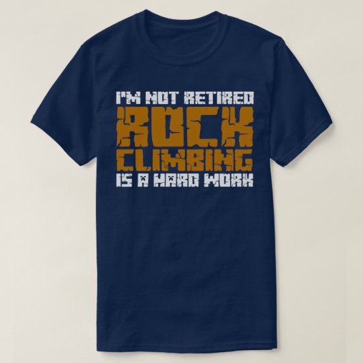 Pensioenroop klimmen t-shirt (Design voorkant)