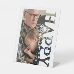 Pensioenschild met foto Gepersonaliseerde pensi Reclamebord Met Voetstuk
