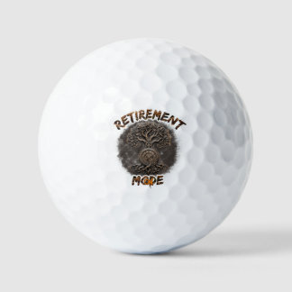 Pensioenstemming op golfballen