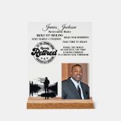 Pensioenuitkering Acryl Bord (Voorkant)