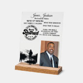 Pensioenuitkering Acryl Bord (Hoek)