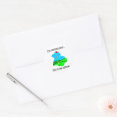 Pensioenuitkering humor voor golfers ronde sticker (Envelop)