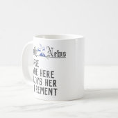 Pensioenuitkering voor een verpleegster koffiemok (Voorkant links)