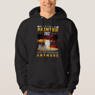 Pensioenwaardering in ruste Painter 2021 Funny Ret Hoodie