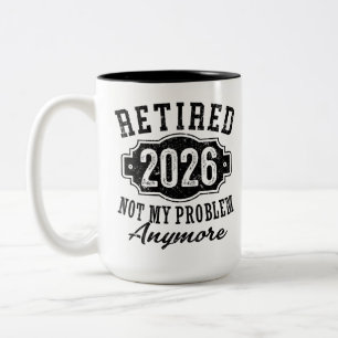 Pension Pensioen 2026 Niet Mijn Probleem Meer Tweekleurige Koffiemok