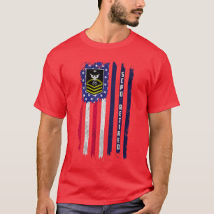Pensionado E8 Senior Chief Petty Officer rang Amer T-shirt