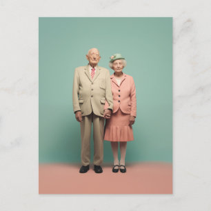 Pensionado's in Pastel Briefkaart