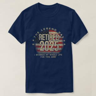 Pensionering 2025 Met Pensioen Niet Mijn Probleem T-shirt
