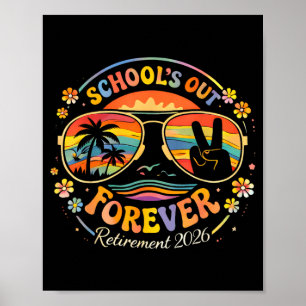 Pensionering 2026 Grappig Gepensioneerd Leven Pens Poster
