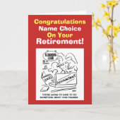 Pensionering accountant kaart (Gele Bloem)