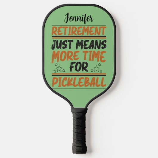 Pensionering betekent meer tijd voor pickleball be pickleball paddle (Voorkant)