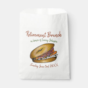 Pensionering Breakfast Brunch Bagel Lox Capers Oni Bedankzakje