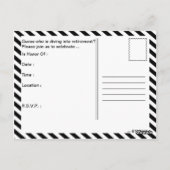 pensionering briefkaart (Achterkant)