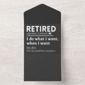 pensionering definitie, grappige pensionering, gep all in one uitnodiging (Binnen)