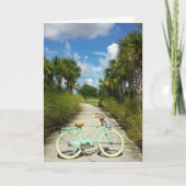 Pensionering - fiets- en palmbomen Solivita Florid Kaart (Voorkant)