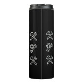 PENSIONERING Gift Mannen Funny DAD OPA MAN Thermosbeker (Achterkant)