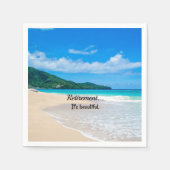 Pensionering...Het is prachtig Servet (Voorkant)