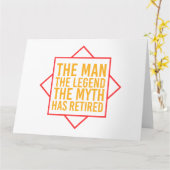 Pensionering Het Man De Mam De Legende is met pens Kaart (Gele Bloem)