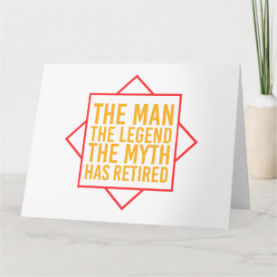 Pensionering Het Man De Mam De Legende is met pens Kaart