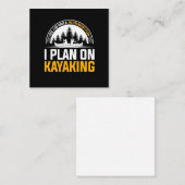 Pensionering I is van plan voor kayaking Notitiekaartje (Voorkant / Achterkant)