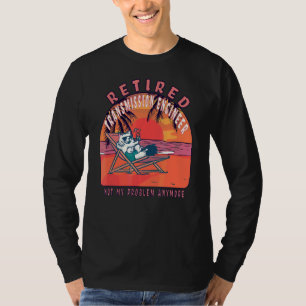 pensionering ingezette stuurman t-shirt